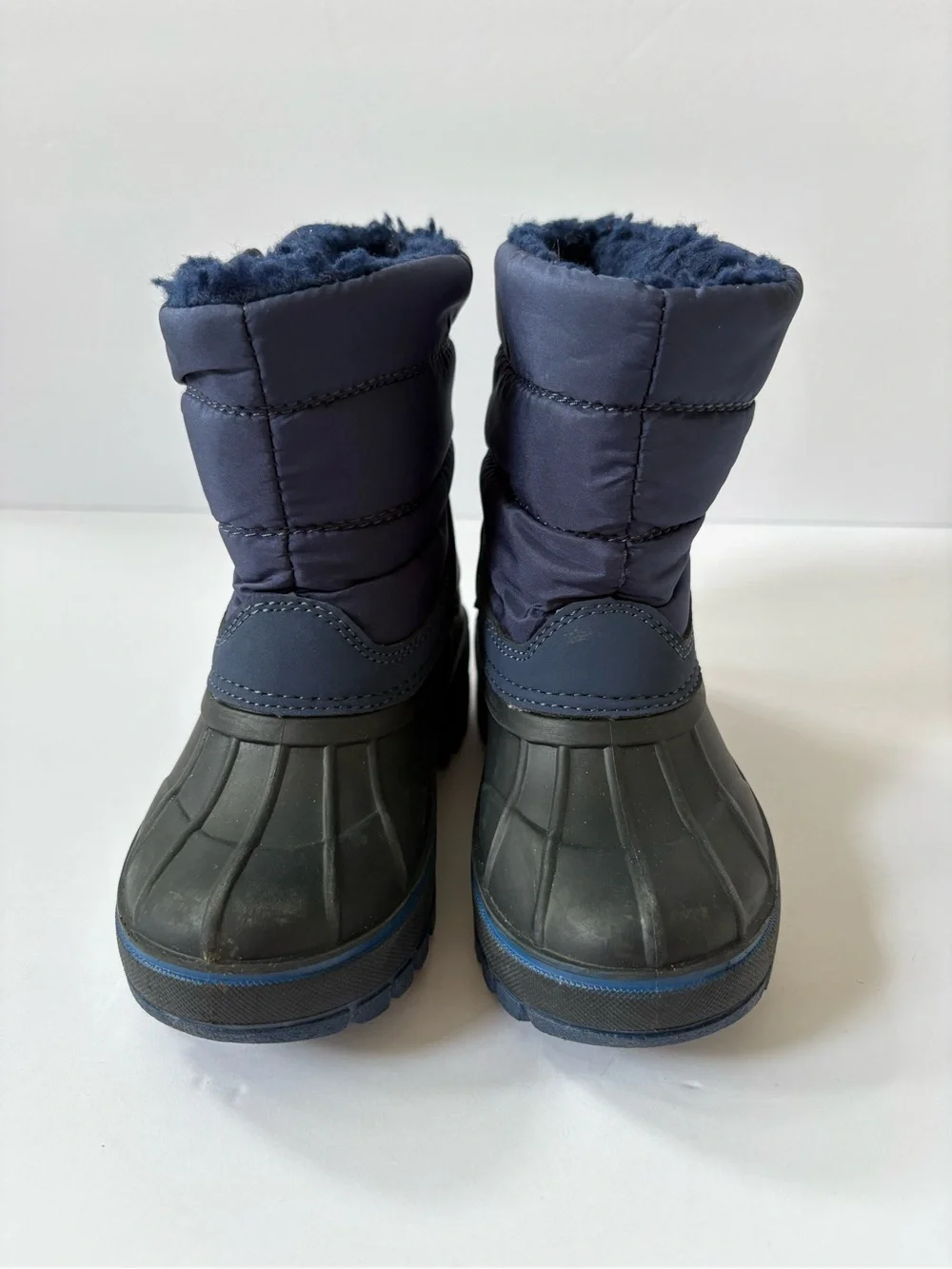 Lands‎ End Waterproof Toddler Snow Boots Insulated Warm Fleece Lined Winter 8
